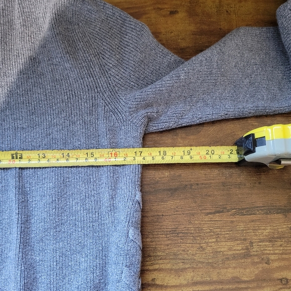 Banana Republic Open Front Cardigan Side Cable Knit Detailing Gray Women's XS - Picture 8 of 8